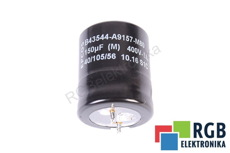 CONDENSATOR B43544-A9157-M80 EPCOS 150UF, 400V CONDENSATOR