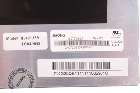 G070Y2 -L01 INNOLUX 7" MATRICE LCD