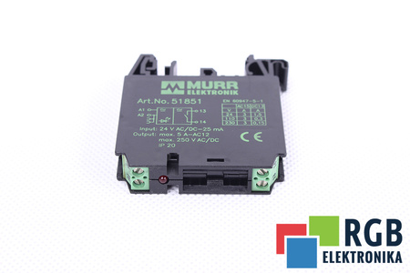 51851 MURR ELEKTRONIK 24VAC/DC 250VAC/DC 5A 1NO