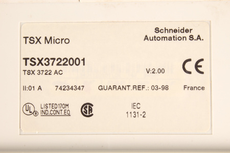 TSX3722001 TELEMECANIQUE MODICON TSX MICRO