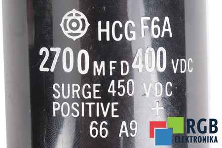 CONDENSATOR HCGF6A HITACHI 2700UF, 400V CONDENSATOR