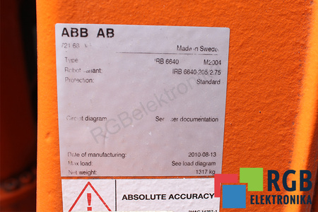 IRB6640-205 ABB IRC5 M2004