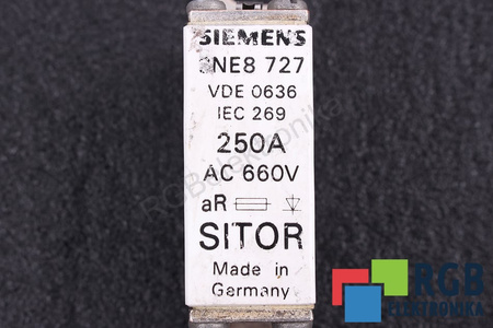 SIGURANŢĂ 3NE8727 SIEMENS SITOR 250A, 660VAC SIGURANŢĂ