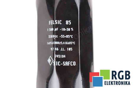 CONDENSATOR FELSIC85 SIC-SAFCO 1500UF, 350V CONDENSATOR