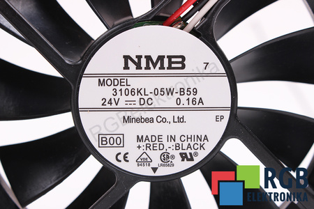 3106KL-05W-B59 NMB TECHNOLOGIES 80X80X15MM, 24V, 0.16A EVANTAI