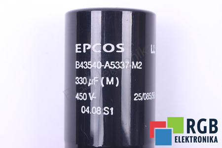 CONDENSATOR B43540-A5337-M2 EPCOS 330UF, 450VDC CONDENSATOR
