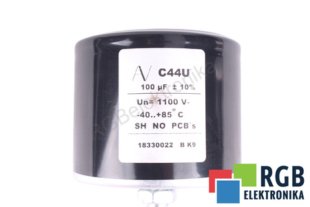 CONDENSATOR C44U KEMET AV 100UF, 1100V CONDENSATOR