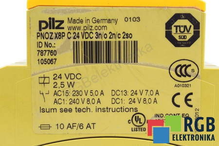 PNOZX8PC PILZ 787760 RELEU DE SIGURANȚĂ