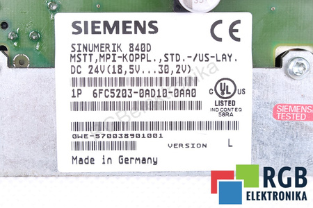6FC5203-0AD10-0AA0 SIEMENS VERSION L SINUMERIK TASTATURĂ