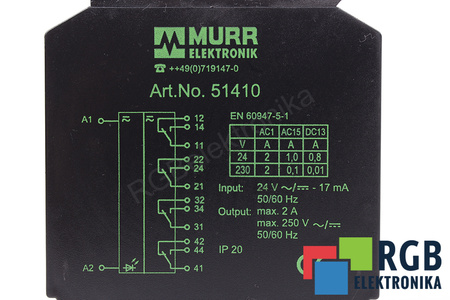 ART.NO. 51410 MURR ELEKTRONIK RELEU
