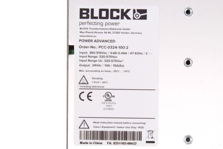 PCC-0324-100-2 BLOCK SURSĂ DE ALIMENTARE ÎN COMUTAȚIE