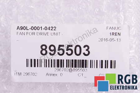 A90L-0001-0422 FANUC 3106KL-05W-B59 80X80X15, 24V EVANTAI