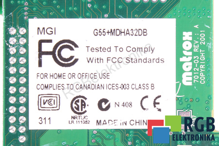 G55+MDHA32DB MATROX 7012-03 DEFECT – PENTRU PIESE
