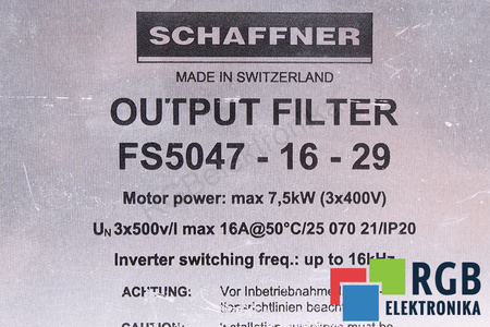 FS5047-16-29 SCHAFFNER FILTRU