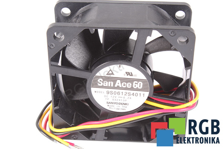 9S0612S4011 SANYO DENKI 60X60X25MM, 12V, 0.2A EVANTAI
