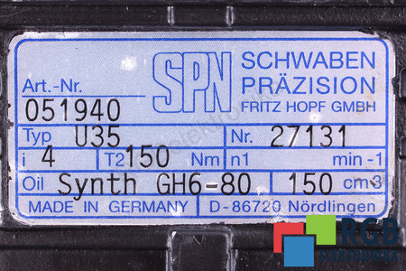 U35 SPN CUTIE DE VITEZE