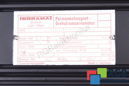 MAC071C-0-JS-4-C/095-A-2/WI524LV INDRAMAT