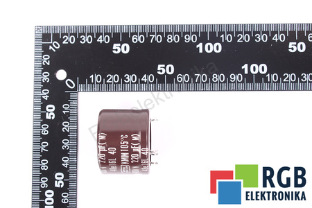 CONDENSATOR 48E16L NIPPON 220UF, 400VDC, KMM105 CONDENSATOR
