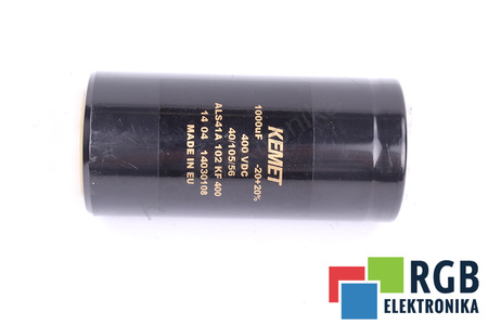 CONDENSATOR ALS41A KEMET 1000UF, 400VDC CONDENSATOR