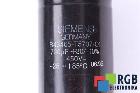 CONDENSATOR B43465-T5707-Q1 SIEMENS 700UF, 450V CONDENSATOR