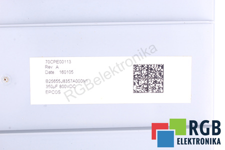 CONDENSATOR 70CPE00113 EPCOS B25655J8357A000N1 350UF, 800V
