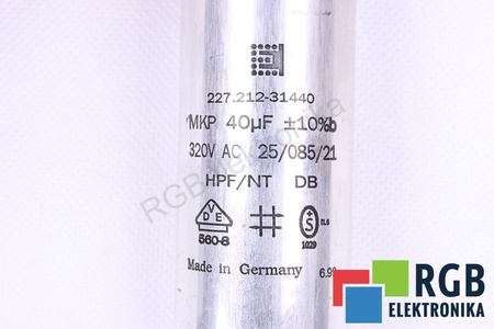 CONDENSATOR 227.212-31440 ELECTRONICON CONDENSATOR