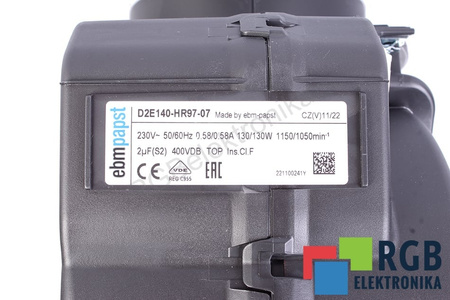 D2E140HR9707 EBM PAPST D2E140-HR97-07 0.13KW, 230V EVANTAI