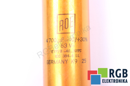 CONDENSATOR 4700UF 63V ROE CONDENSATOR