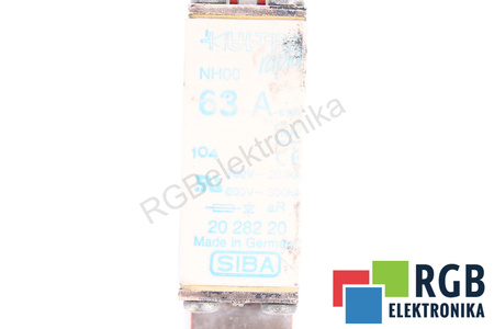 SIGURANŢĂ 2028220 SIBA ULTRA RAPID NH00 63A, 690VAC, 200KA SIGURANŢĂ