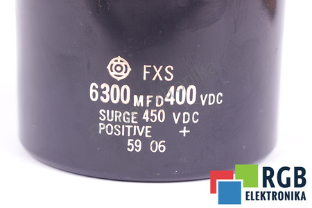 CONDENSATOR FXS HITACHI 6300UF, 400VDC CONDENSATOR