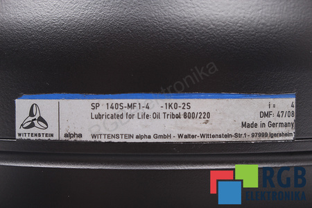 SP140S-MF1-4-1K0-25 WITTENSTEIN MOTION CONTROL CUTIE DE VITEZE