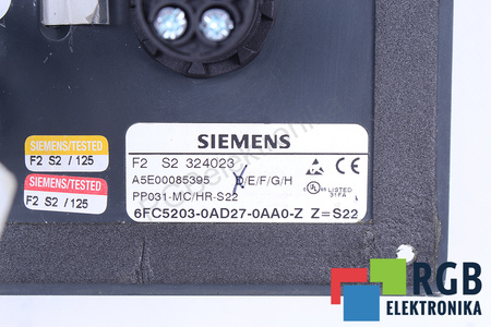 6FC5203-0AD27-0AA0-Z SIEMENS Z=S22 SINUMERIK FM- NC/810D/DE/840D/DE TASTATURĂ