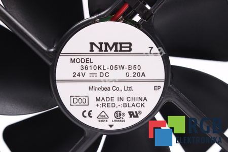 3610KL-05W-B50 MINEBEA 92X92X25MM, 24V, 0.2A EVANTAI