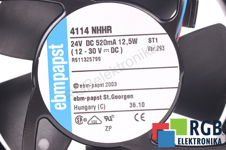 4114NHHR EBM PAPST 119X119X238MM, 24V EVANTAI