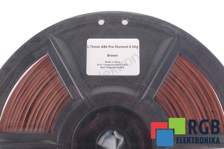 1,75MM ABS PRO FILAMENT 0.5KG BROWN FLASHFORGE DIMENSIUNEA EXTERIOARĂ A BOBINEI 180MM, DIMENSIUNEA INTERIOARĂ A BOBINEI 50MM, LĂȚIMEA BOBINEI 45MM