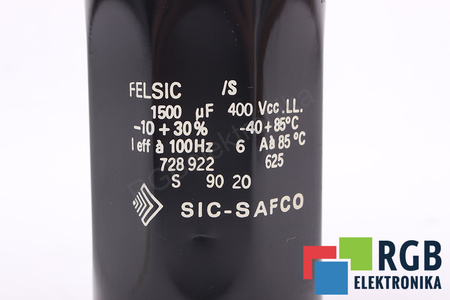 CONDENSATOR 1500UF450V SIC-SAFCO CONDENSATOR