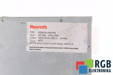 HDS03.2-W075N-HS12-01-FW BOSCH REXROTH R911190008 FĂRĂ CAPAC