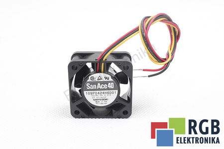 109P0424H6D01 SANYO DENKI SANACE40 40X40X20MM, 24V EVANTAI
