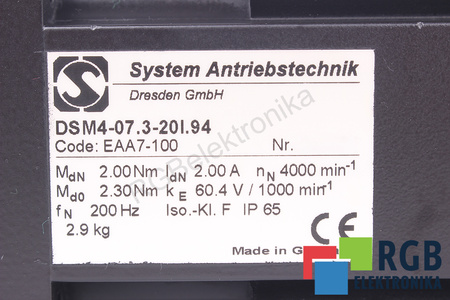 DSM4-07.3-20I.94 SYSTEM ANTRIEBS TECHNIK