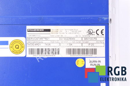 SERVOSTAR 601 KOLLMORGEN SEIDEL S60100-PB