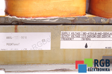 A80L-0028-0018 FANUC 10.5KVA 380-415/440-500V, 210-240/200-230V TRANSFORMATOR