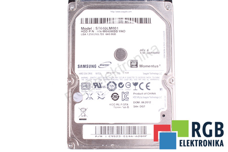 HN-M640MBB/VAO SAMSUNG ST640LM001 60GB, ATA, 2.5", HDD