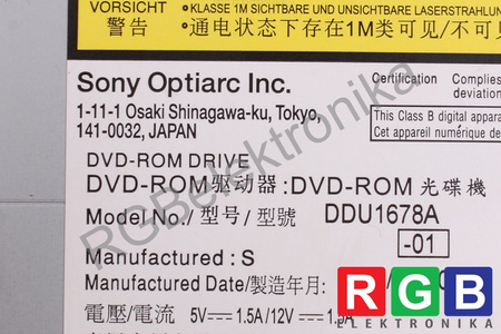 DDU1678A SONY DVD-ROM