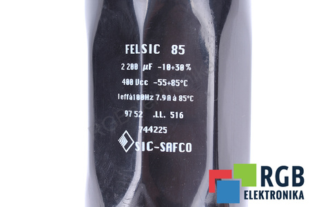 CONDENSATOR FELSIC85 SIC-SAFCO 2200UF, 400V CONDENSATOR