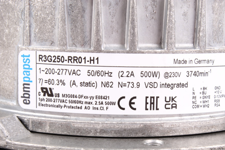 R3G250RR01H1 EBM PAPST EVANTAI