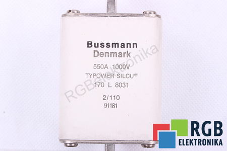 SIGURANŢĂ 170L8031 BUSSMANN TYPOWER SILCU 550A, 1000V SIGURANŢĂ