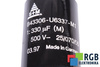 CONDENSATOR B43306-U6337-M1 S+M 330UF, 500V CONDENSATOR