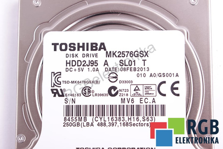 MK2576GSX TOSHIBA HDD2J95