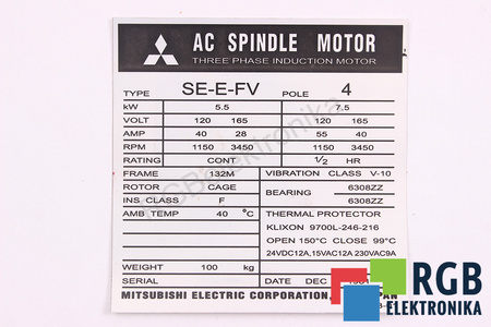 SE-E-FV MITSUBISHI ELECTRIC ROTOR