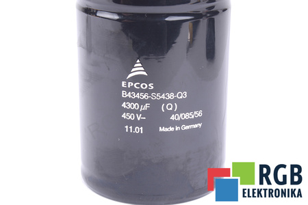CONDENSATOR B43456-S5438-Q3 EPCOS 4300UF, 450V CONDENSATOR
